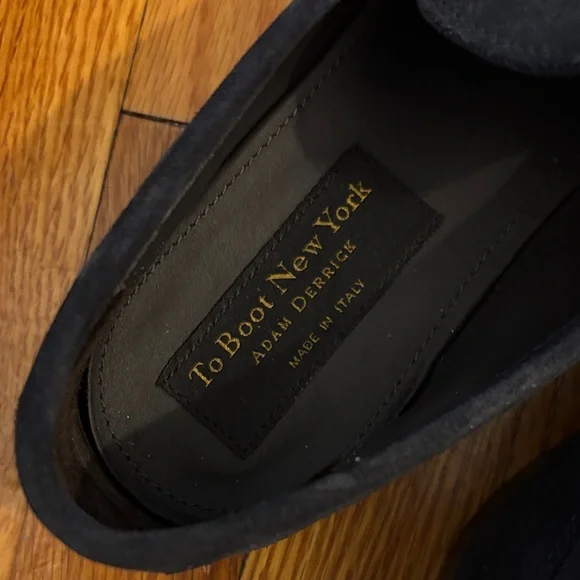 To Boot Dark Blue Loafers with Metal Accent - Picture 4 of 12